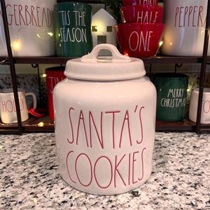 Rae Dunn Santa’s Cookies Canister